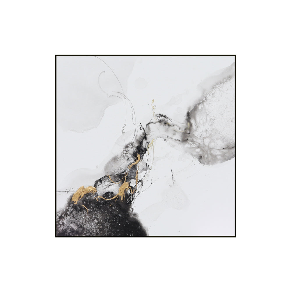 Product photograph of Liang Eimil Kovan I Wall Art Black And Gold from Olivia's