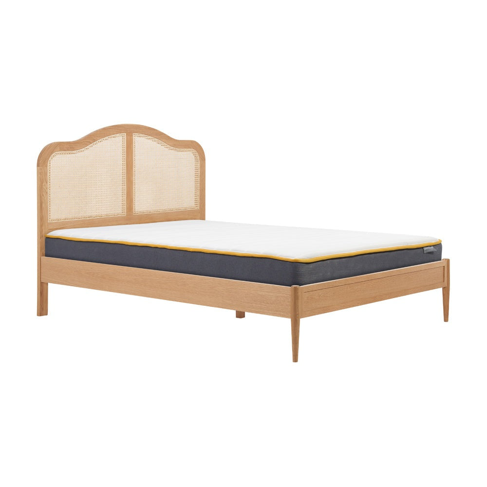 Product photograph of Olivia S Lincoln Rattan Bed In Oak Kingsize from Olivia's.