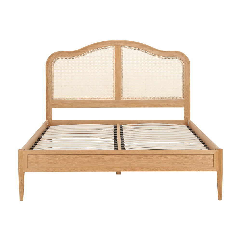 Product photograph of Olivia S Lincoln Rattan Bed In Oak Double from Olivia's.
