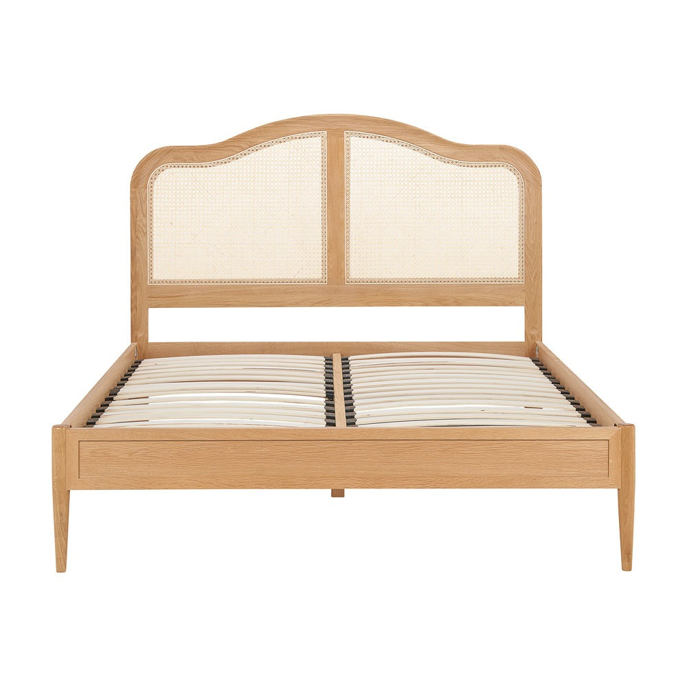 Product photograph of Olivia S Lincoln Rattan Bed In Oak Super Kingsize from Olivia's.