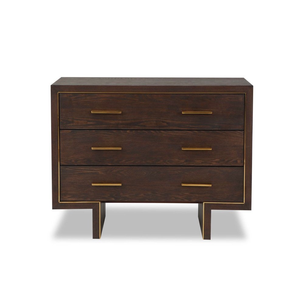 Product photograph of Liang Eimil Tigur Chest Of Drawers Dark Brown Ash from Olivia's