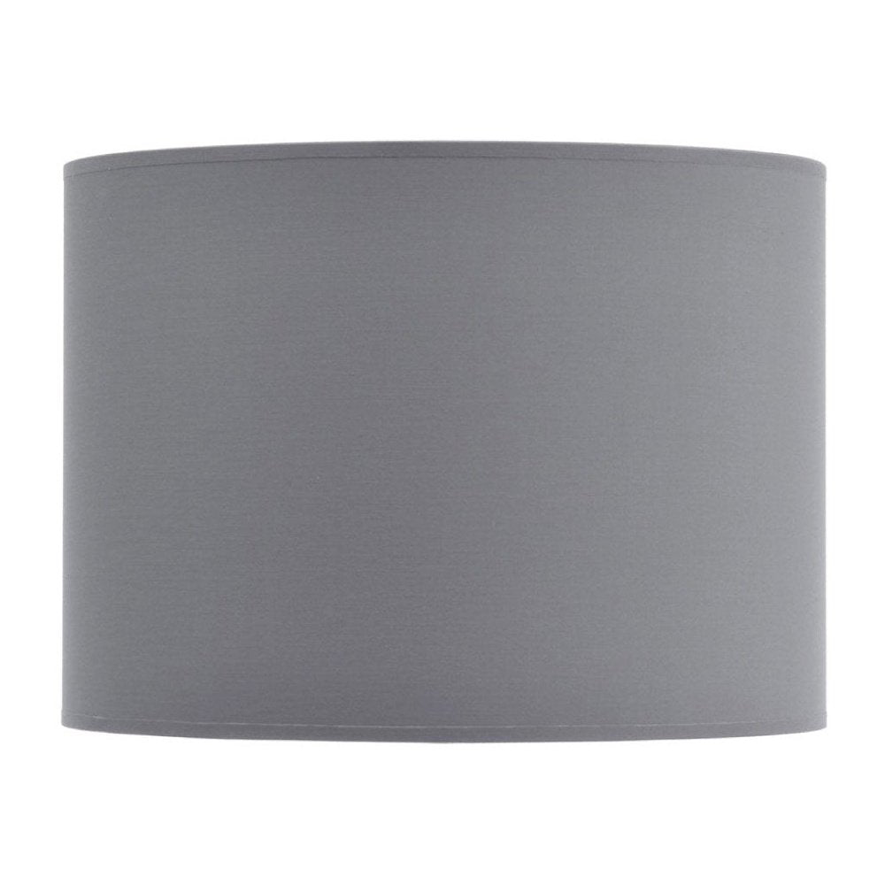 Product photograph of Libra Midnight Mayfair Collection - Lined Drum 14 Lampshade Grey And Silver from Olivia's