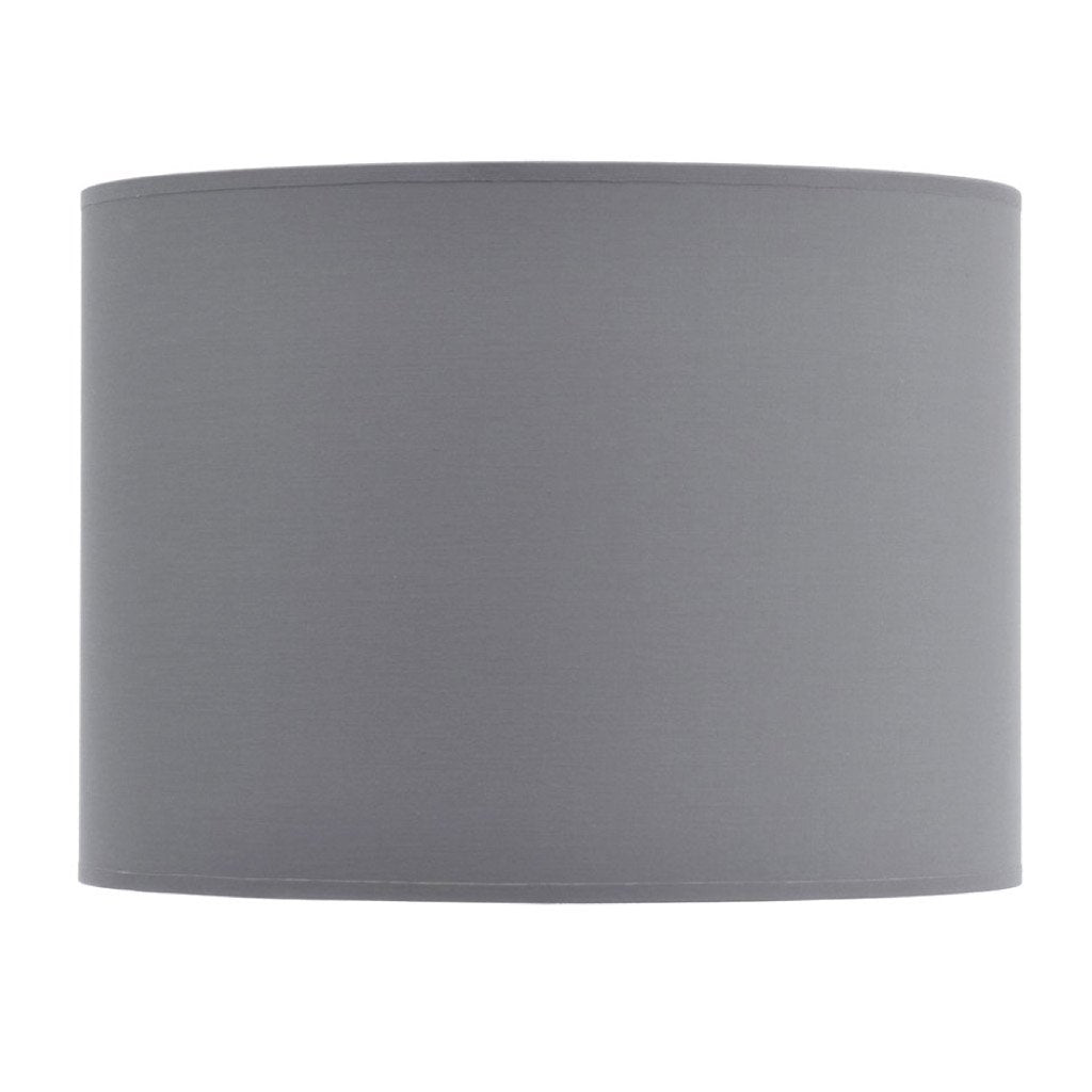 Product photograph of Libra Urban Botanic Collection - Lined Drum 16 Lampshade Grey And Silver from Olivia's