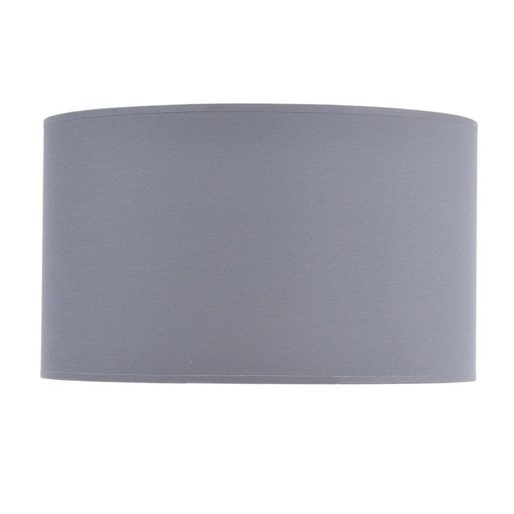 Product photograph of Libra Urban Botanic Collection - Lined Drum 20 Lampshade Grey And Silver from Olivia's
