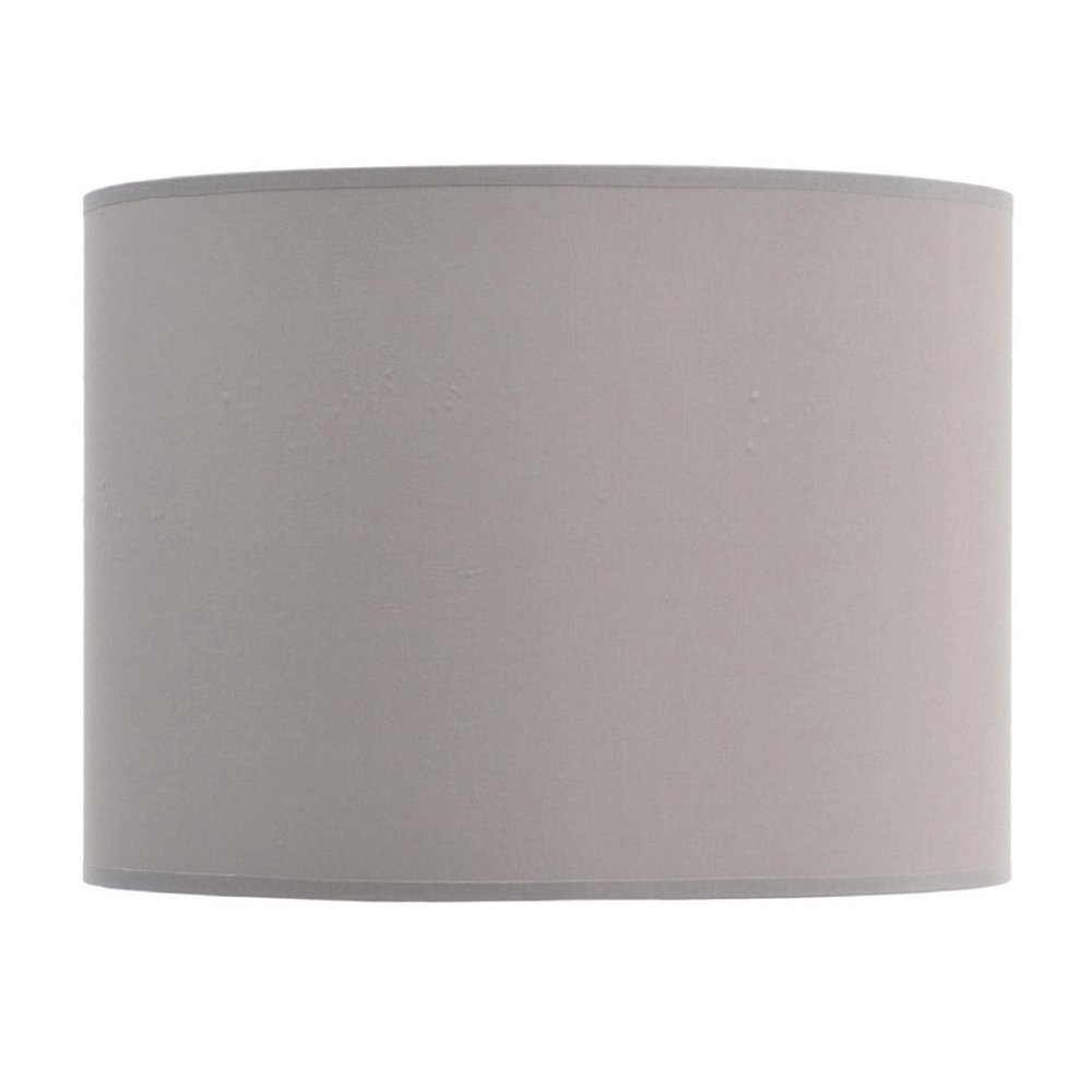 Product photograph of Libra Interiors Lined Drum 14 Lampshade Taupe And Champagne from Olivia's