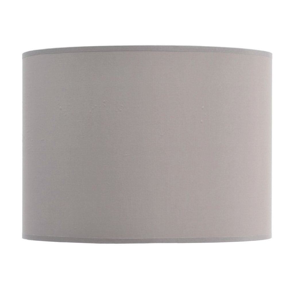 Product photograph of Libra Calm Neutral Collection - Lined Drum 16 Lampshade Taupe And Champagne from Olivia's