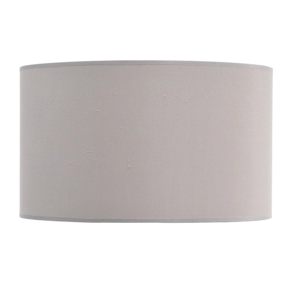 Product photograph of Libra Urban Botanic Collection - Lined Drum 20 Lampshade Taupe And Champagne from Olivia's