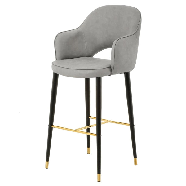 Product photograph of Mindy Brownes Hadley Highback Stool Grey from Olivia's