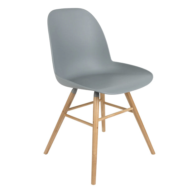 Product photograph of Zuiver Set Of 2 Albert Kuip Dining Chairs Light Grey from Olivia's