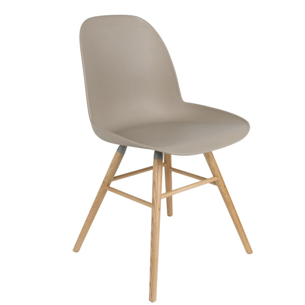Product photograph of Zuiver Set Of 2 Albert Kuip Dining Chairs Taupe from Olivia's