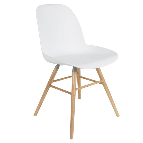 Product photograph of Zuiver Set Of 2 Albert Kuip Dining Chairs White from Olivia's