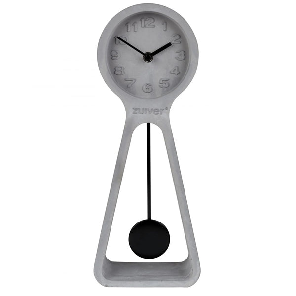 Product photograph of Zuiver Pendulum Clock Time Concrete from Olivia's