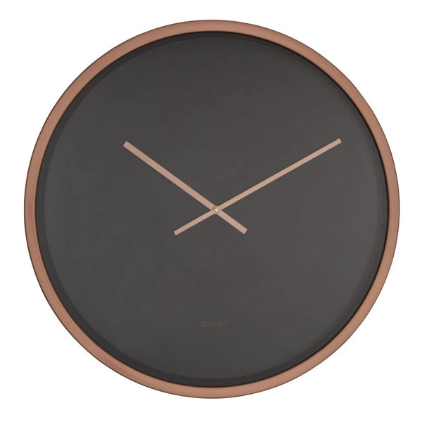 Product photograph of Zuiver Bandit Clock Time Black Copper from Olivia's
