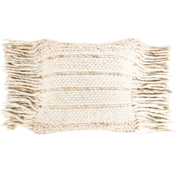 Product photograph of Zuiver Fringe Pillow Natural from Olivia's