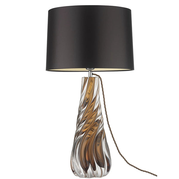 Heathfield Co Naiad Amber Table Lamp