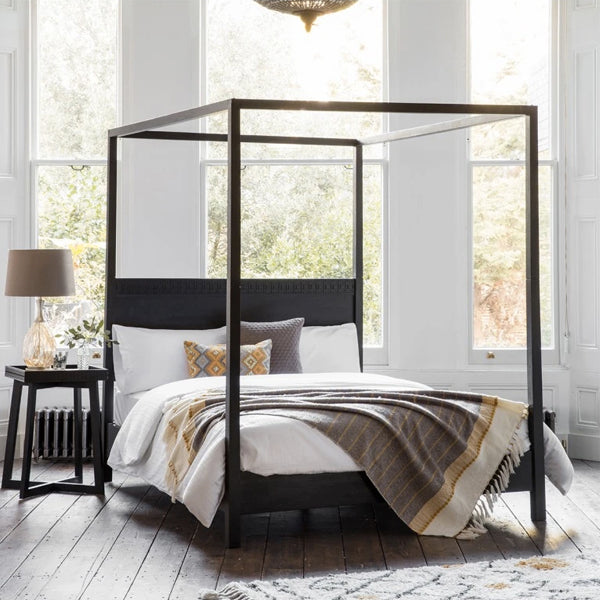 Product photograph of Gallery Interiors Boho Boutique 4 Poster Super King Bed from Olivia's