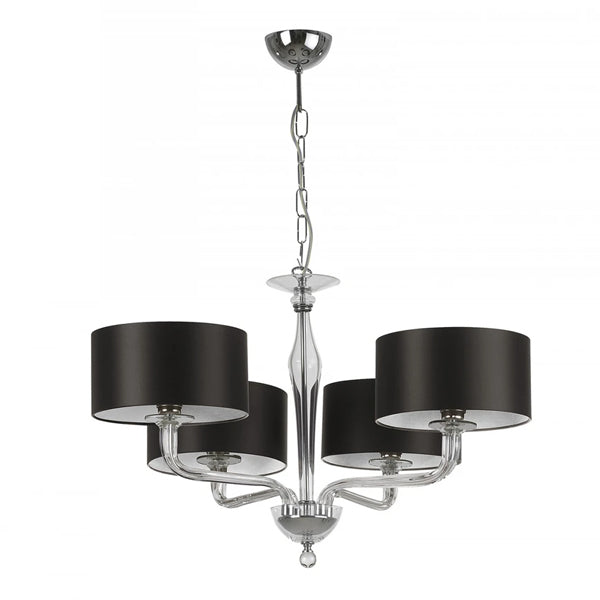 Heathfield Co Czarina 4 Arm Clear Chandelier