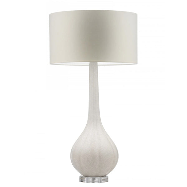 Heathfield Co Elenor Ivory Crackle Table Lamp