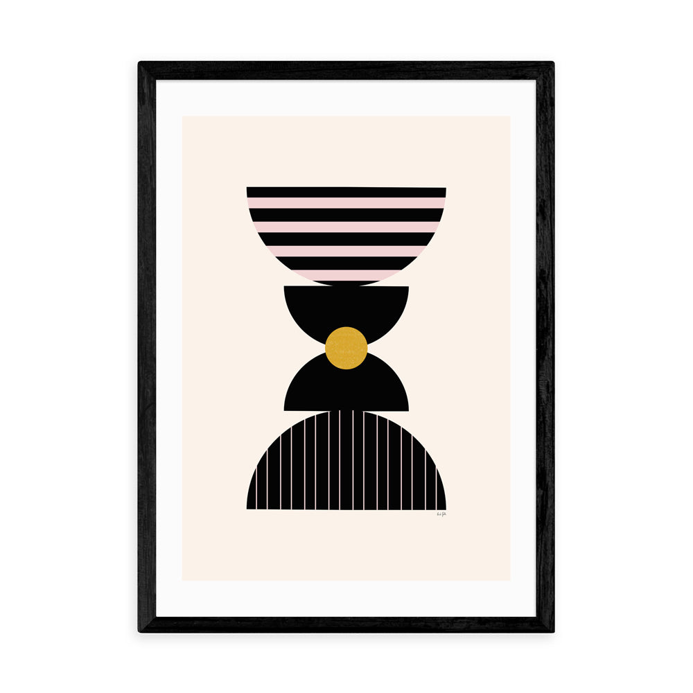 Product photograph of Graphic Art Iv By Linda Gobeta - A3 Black Framed Art Print from Olivia's