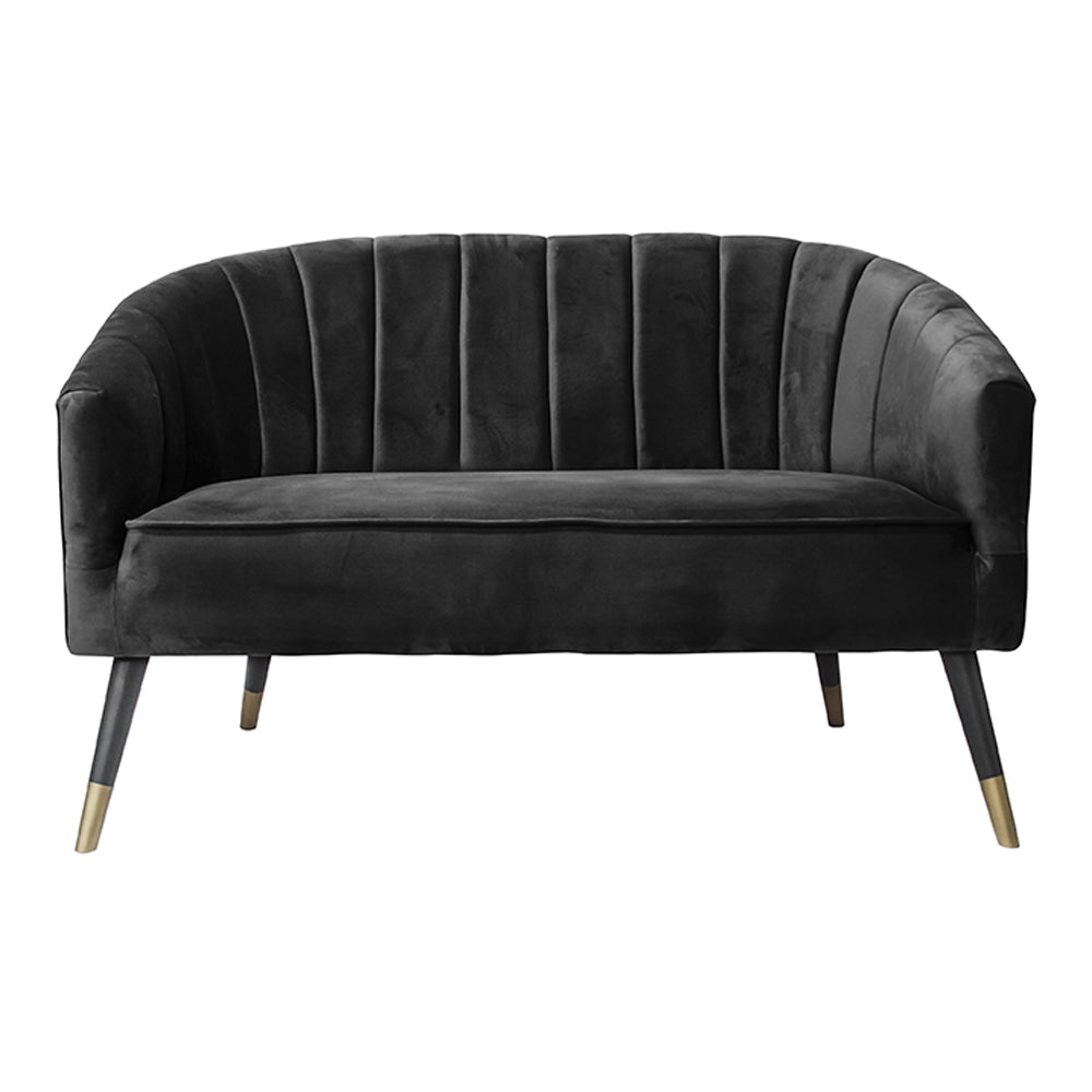 Present Time Royal 3 Seater Sofa Black