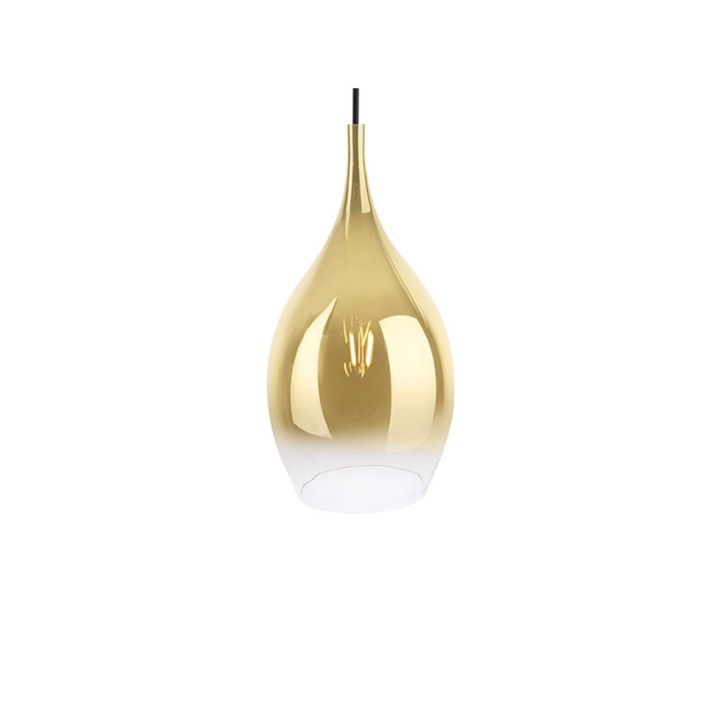 Product photograph of Present Time Drup Pendant Gold Outlet Small from Olivia's