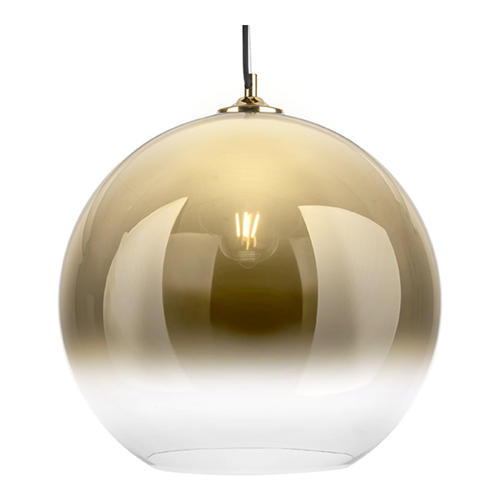 Present Time Bubble Pendant Lamp Chrome And Gold