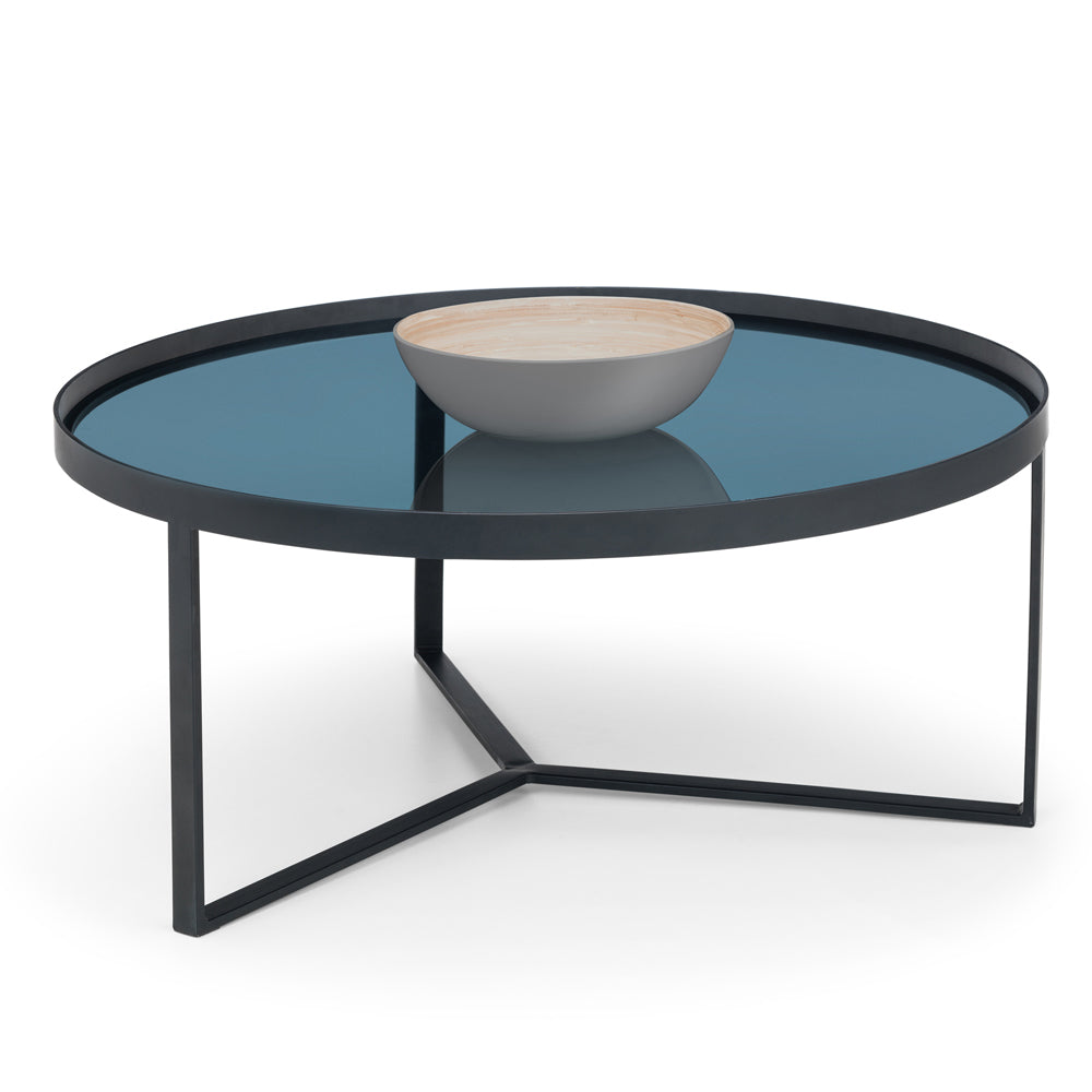 Product photograph of Olivia S Lowe Coffee Table In Smoked Glass from Olivia's.