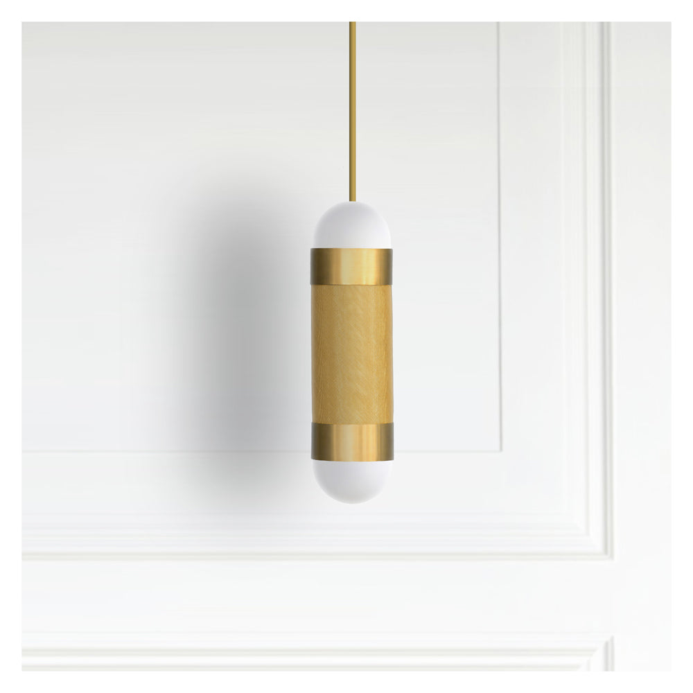 Product photograph of Arcform Lighting - Loom Pendant Light In Brushed Brass from Olivia's.