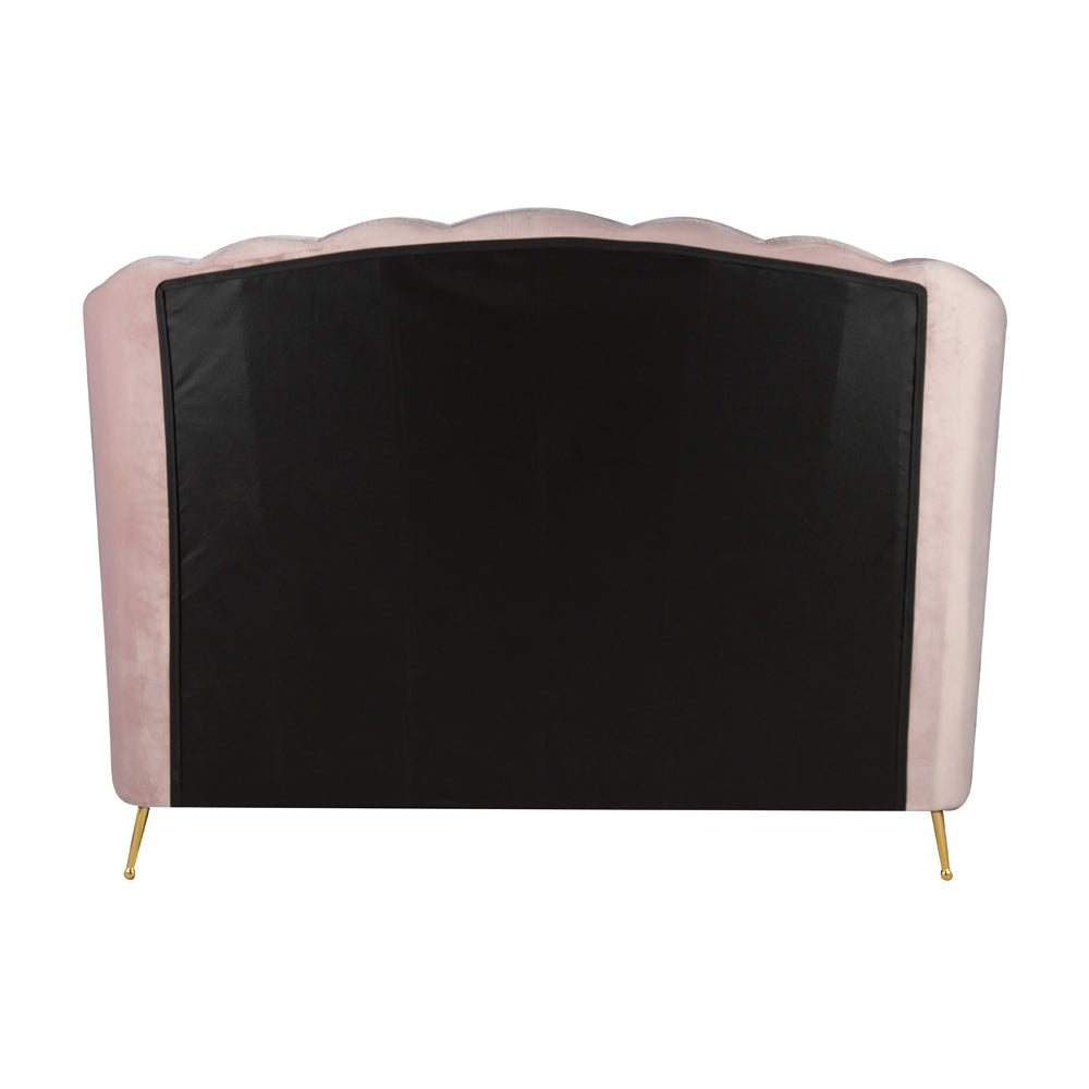 Product photograph of Olivia S Lucy Fabric Ottoman Bed In Pink Kingsize from Olivia's.