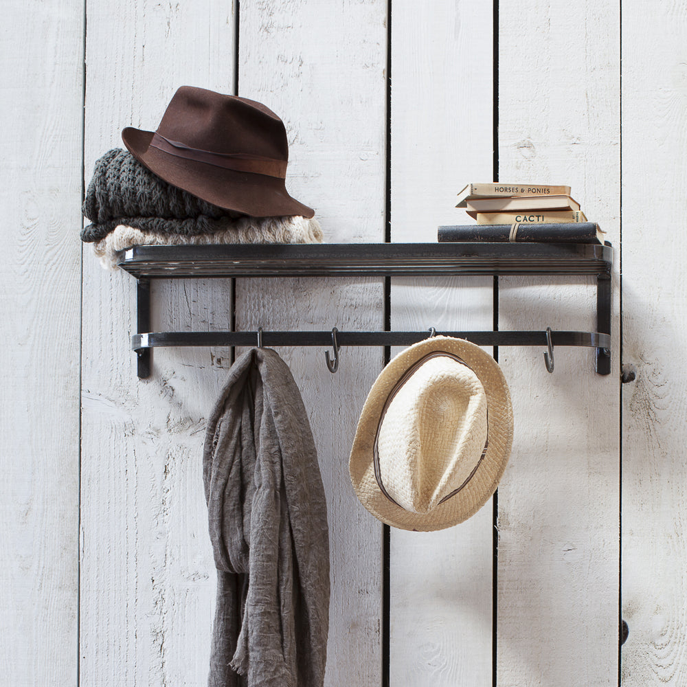 Product photograph of Garden Trading Farringdon Luggage Rack In Steel from Olivia's