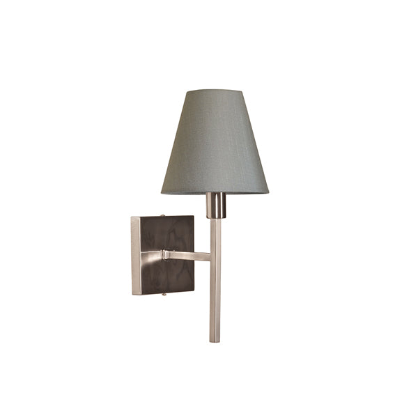 Product photograph of Elstead Lucerne 1 Light Wall Light Brushed Nickel from Olivia's