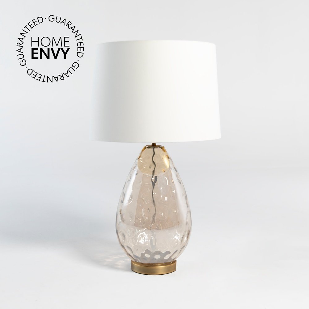 Product photograph of Rv Astley Riom Table Lamp Cognac Glass from Olivia's