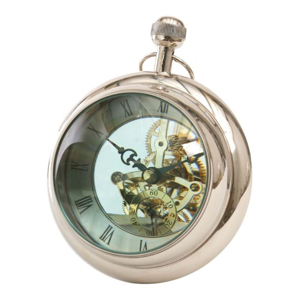 Product photograph of Libra Midnight Mayfair Collection - Large Paperweight Clock from Olivia's