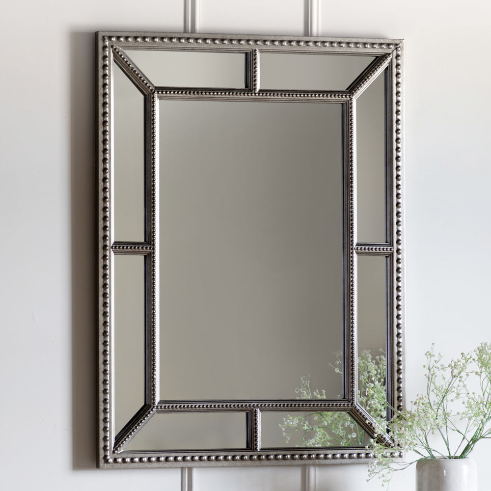 Product photograph of Gallery Interiors Lawson Wall Mirror In Silver from Olivia's.