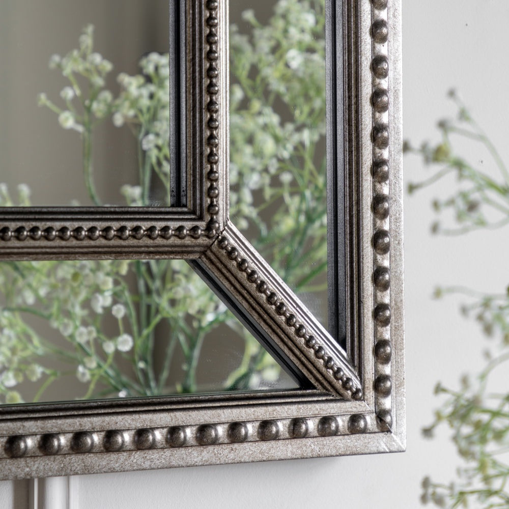 Product photograph of Gallery Interiors Lawson Wall Mirror In Silver from Olivia's.