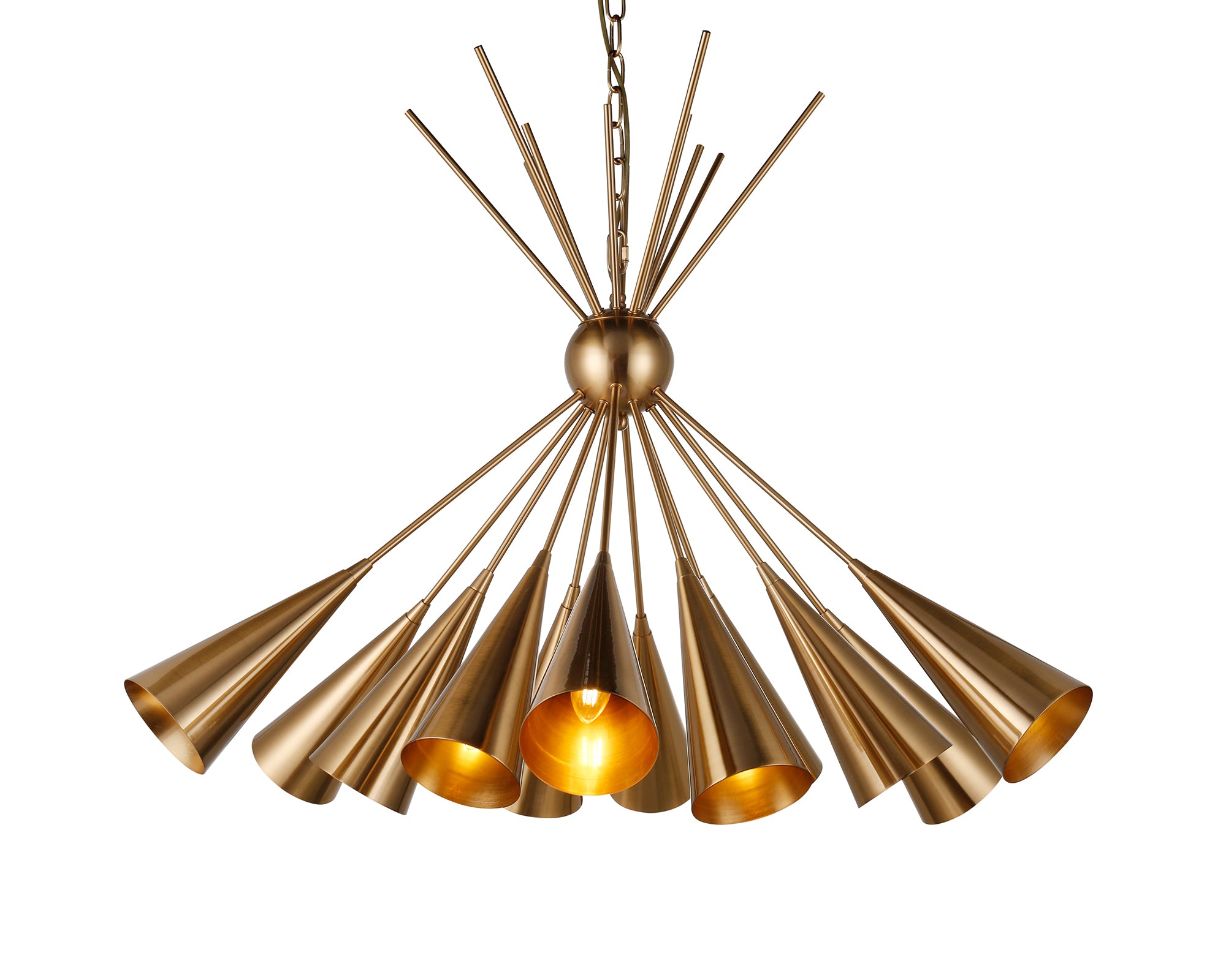 Liang Eimil Bouquet Pendant Lamp Brushed Brass