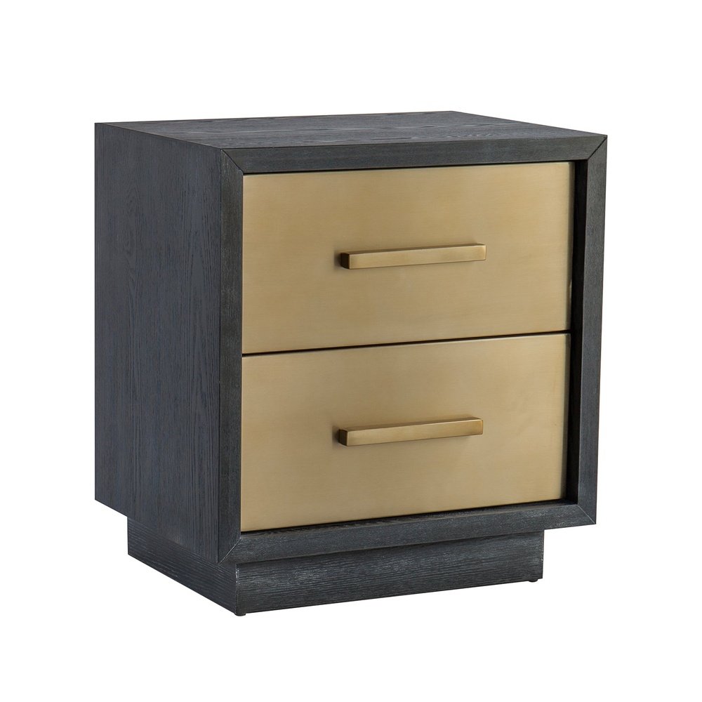 Product photograph of Liang Eimil Camden Bedside Table Brushed Brass from Olivia's.