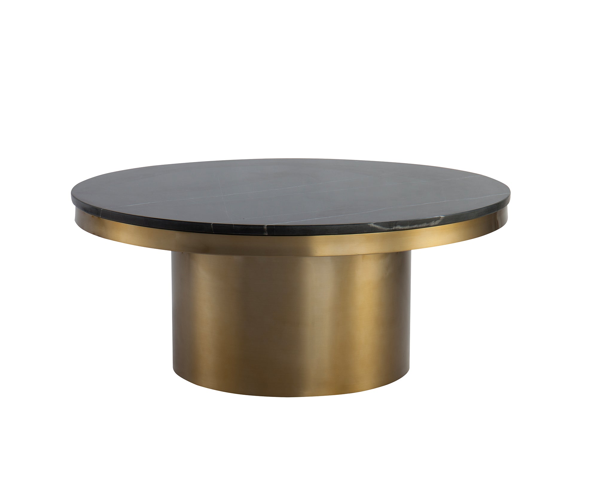Liang Eimil Camden Round Coffee Table Marquina Black
