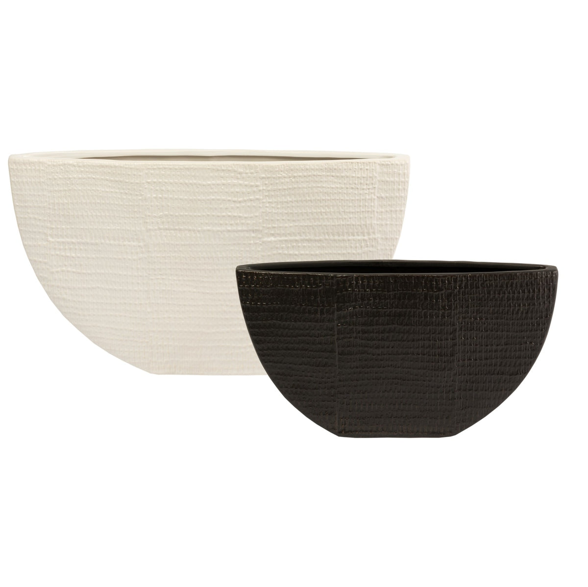 Product photograph of Liang Eimil Black Textured Ceramic Vase from Olivia's.