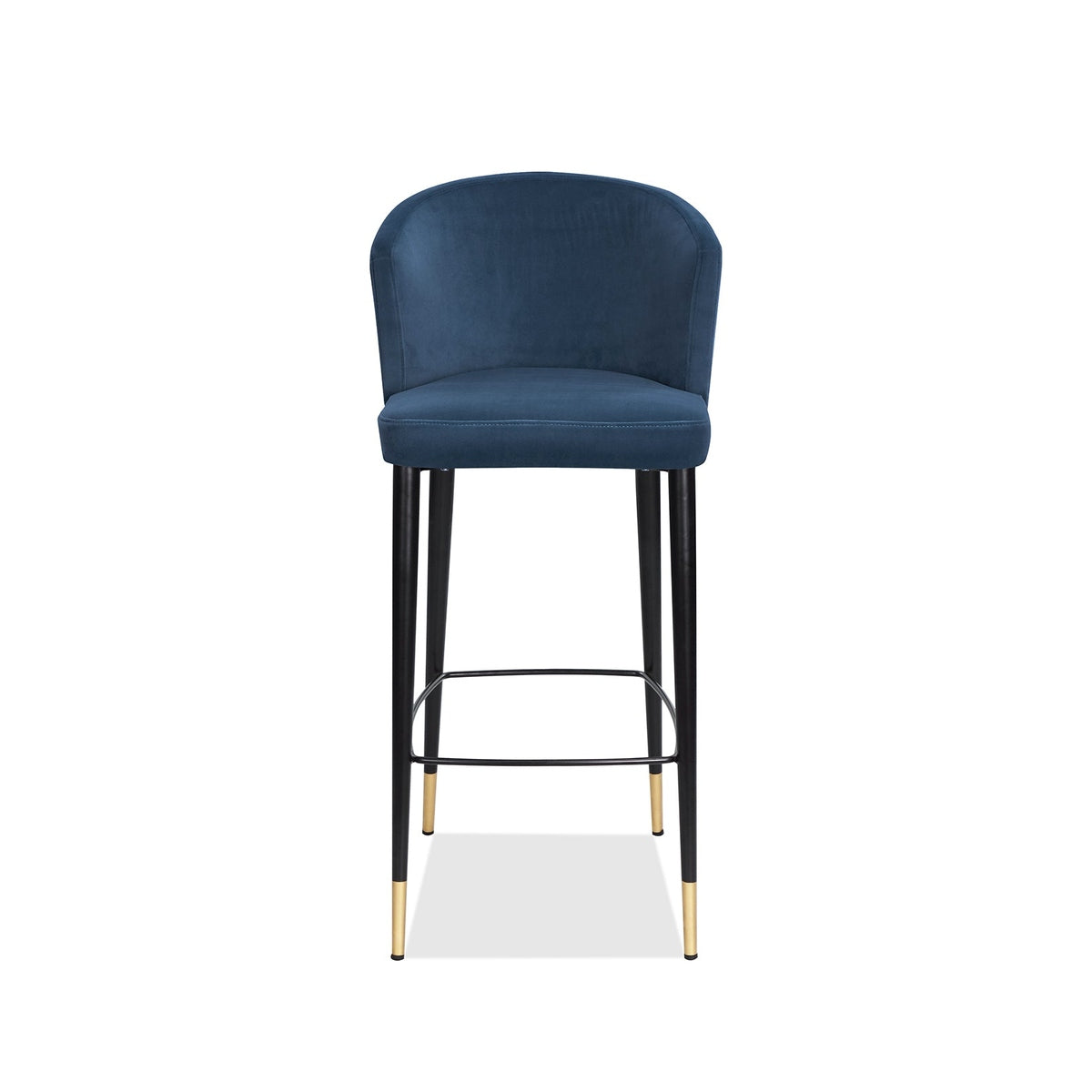Product photograph of Liang Eimil Elica Stool Gainsborough Cobalt Blue Velvet from Olivia's