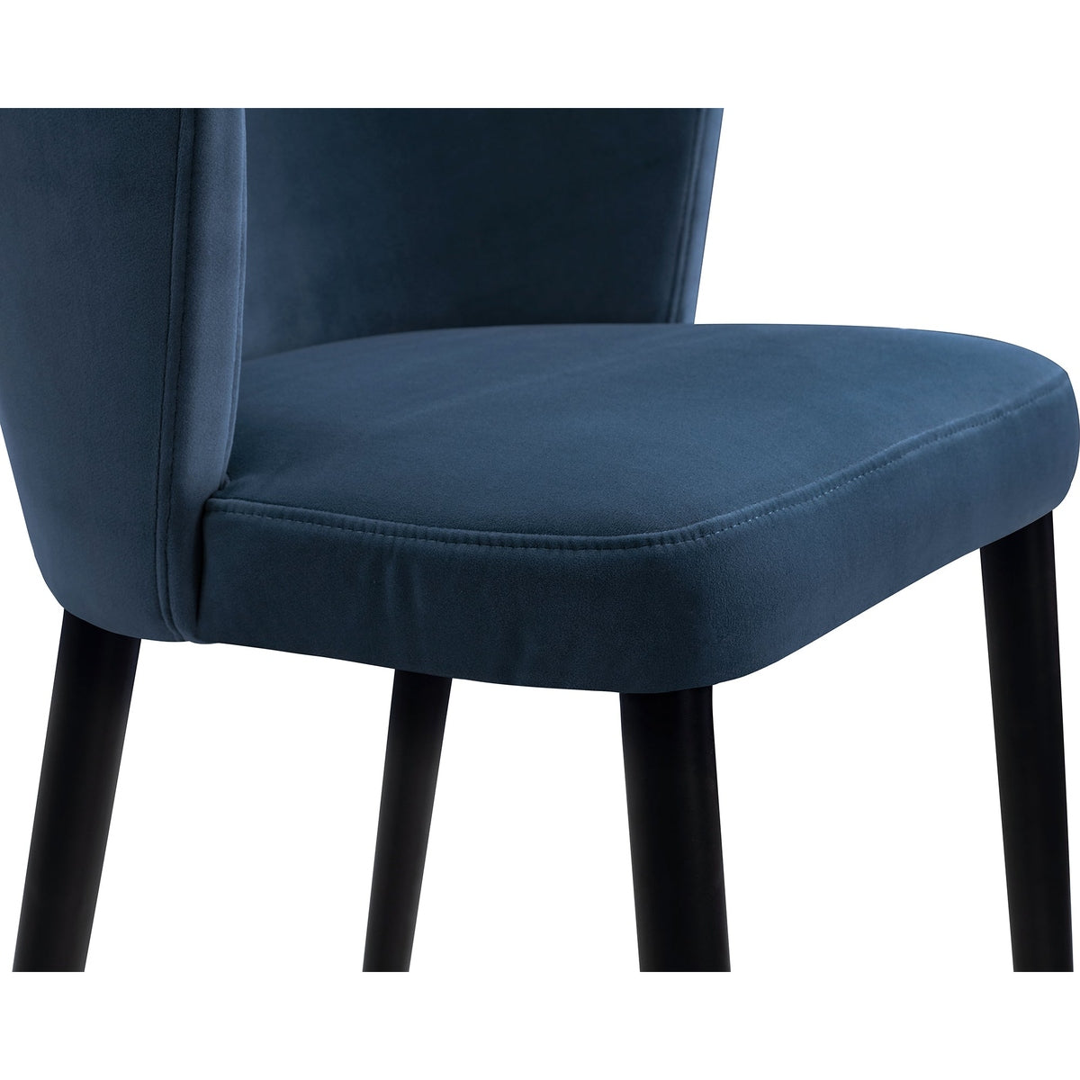 Product photograph of Liang Eimil Elica Stool Gainsborough Cobalt Blue Velvet from Olivia's.