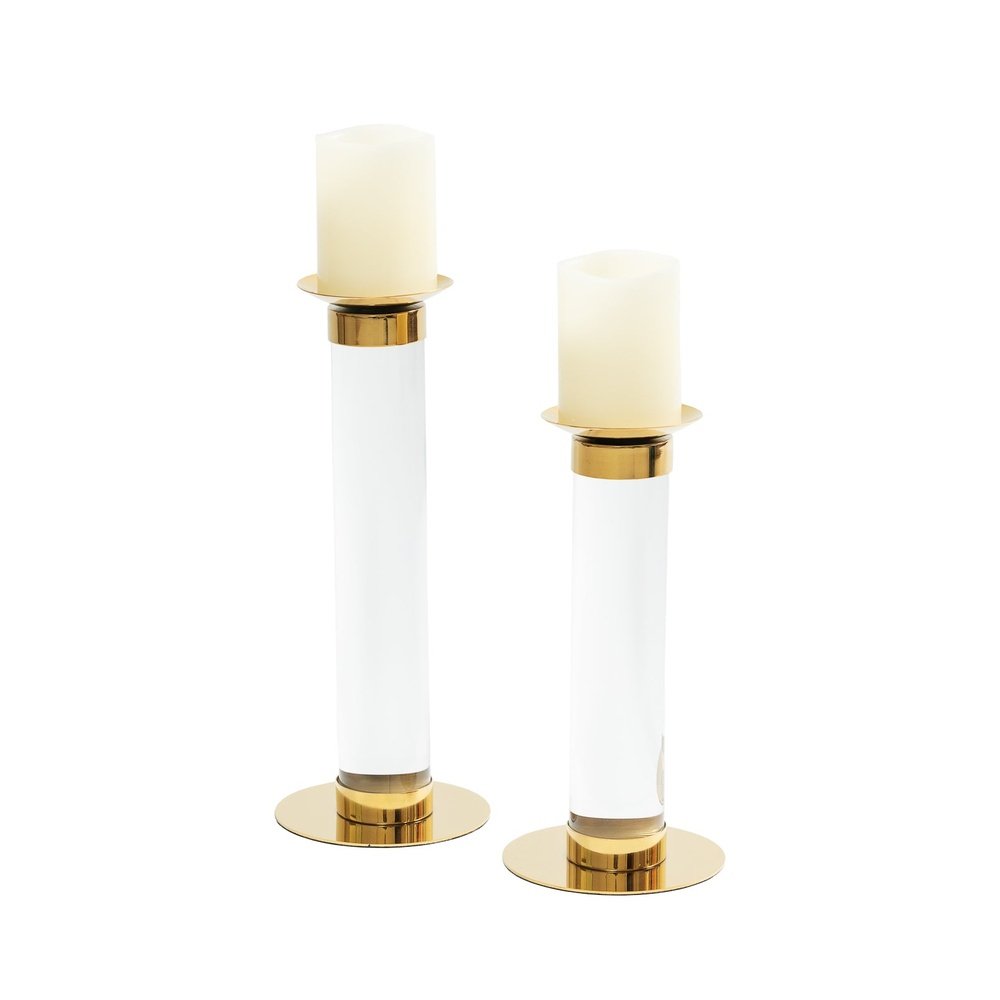 Product photograph of Liang Eimil Pillar Candle Holder White Small from Olivia's.