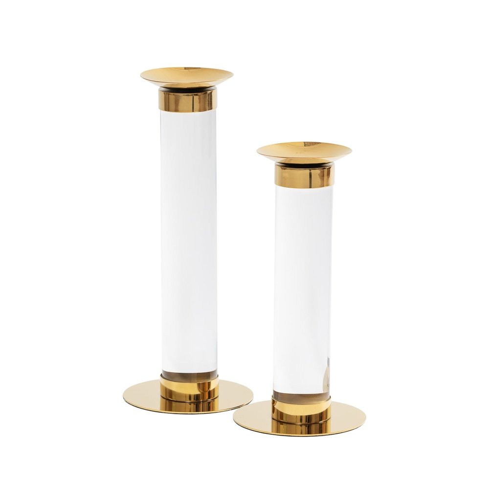 Product photograph of Liang Eimil Pillar Candle Holder White Small from Olivia's.