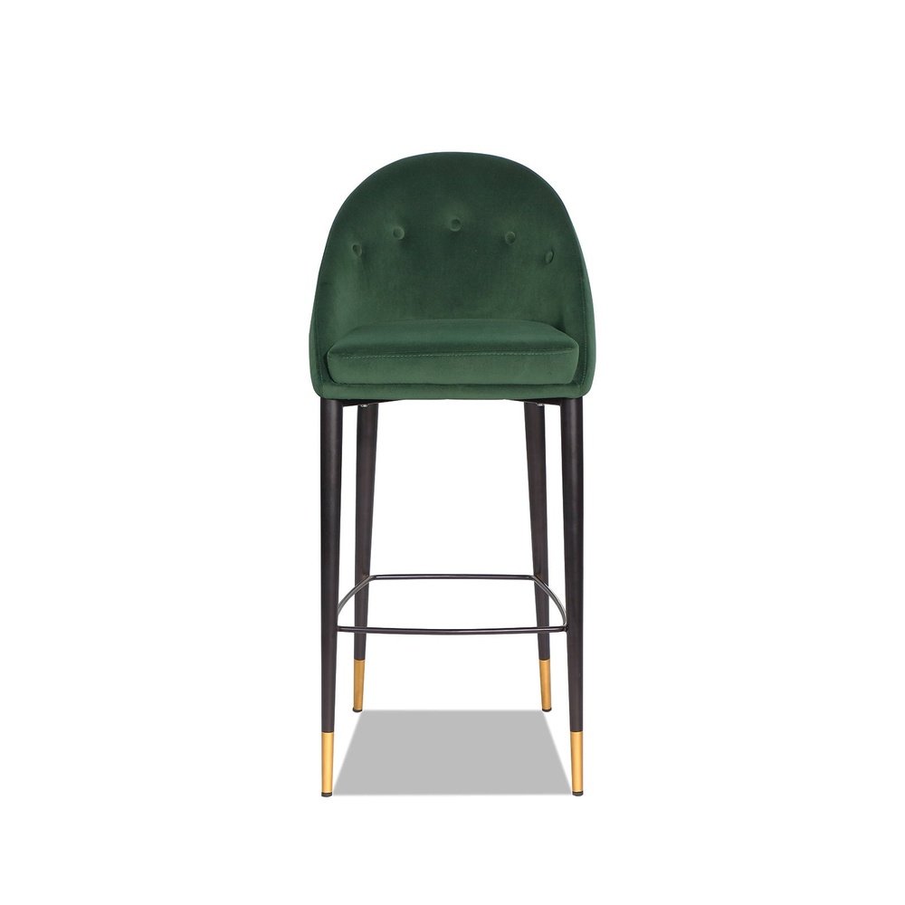 Product photograph of Liang Eimil Arden Stool - Gainsborough Emerald Green Velvet from Olivia's