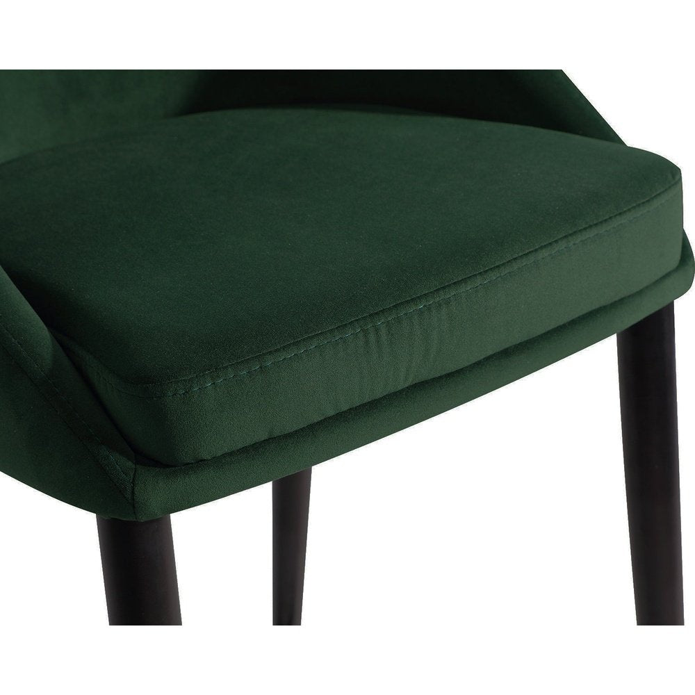 Product photograph of Liang Eimil Arden Stool - Gainsborough Emerald Green Velvet from Olivia's.