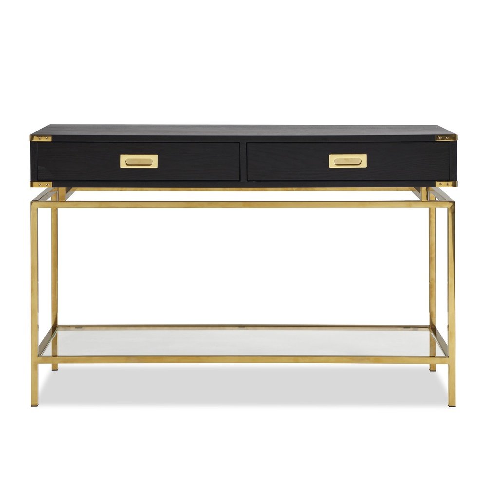 Liang Eimil Genoa Console Table Polished Brass