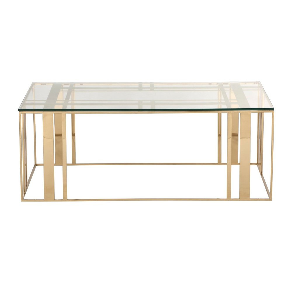 Product photograph of Liang Eimil Lafayette Coffee Table Polished Brass from Olivia's
