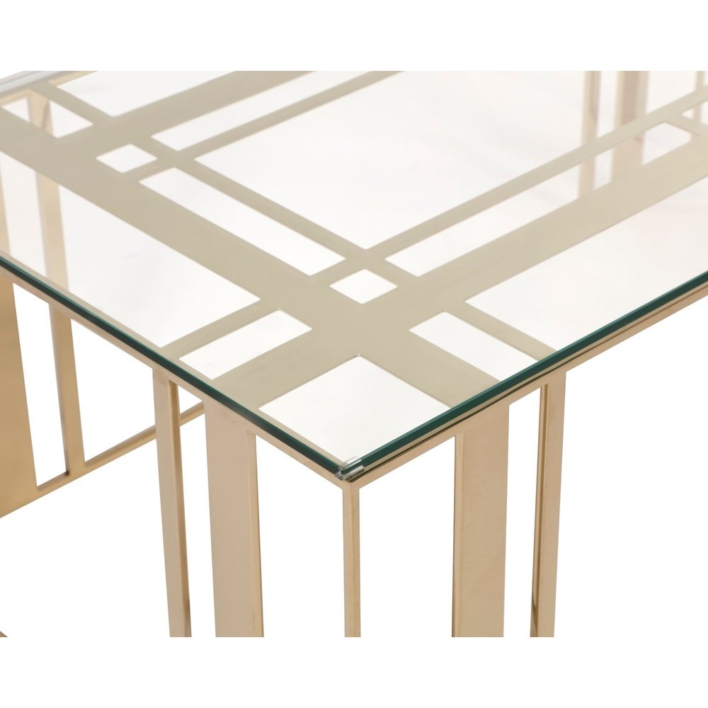 Product photograph of Liang Eimil Lafayette Coffee Table Polished Brass from Olivia's.