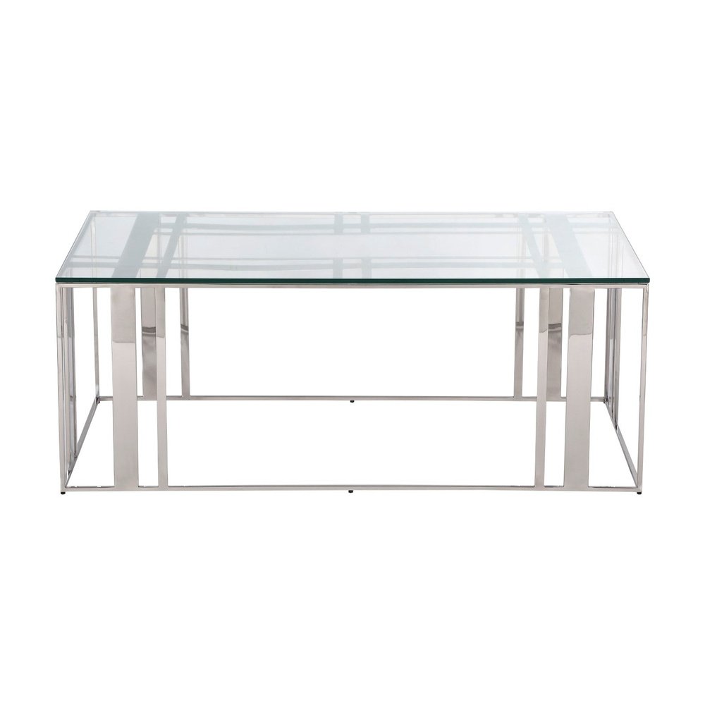 Product photograph of Liang Eimil Lafayette Coffee Table Polished Stainless Steel from Olivia's