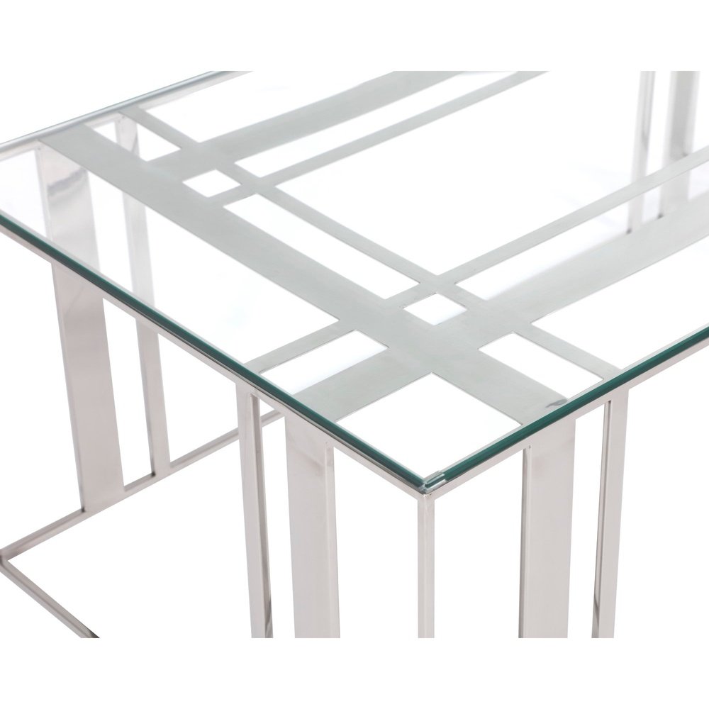 Product photograph of Liang Eimil Lafayette Coffee Table Polished Stainless Steel from Olivia's.